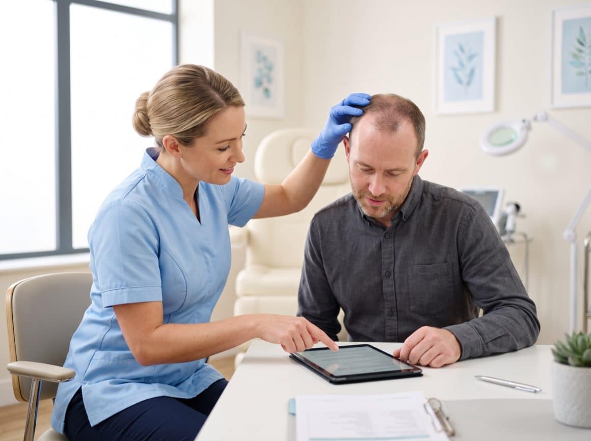 Sapphire haartransplantatie bij een kliniek