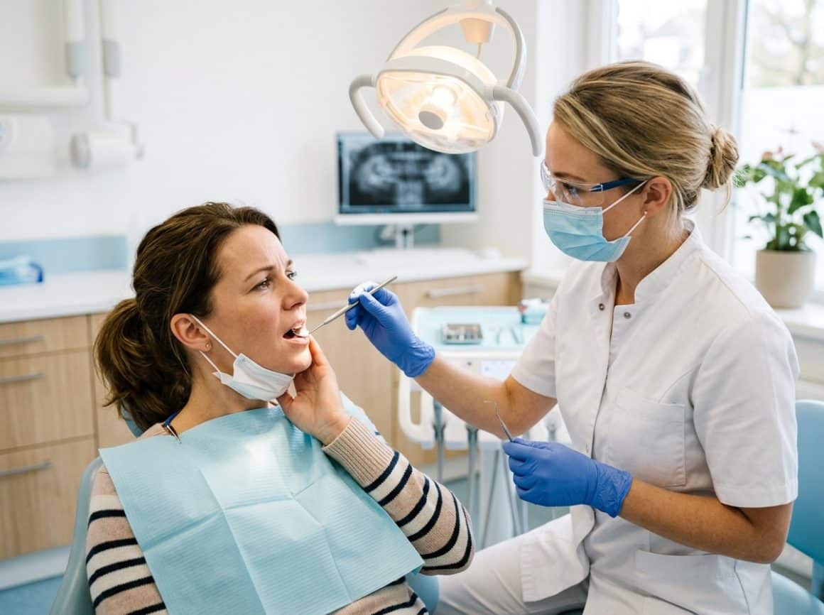 Herkenbare situatie vóór een cosmetisch tandartsconsult