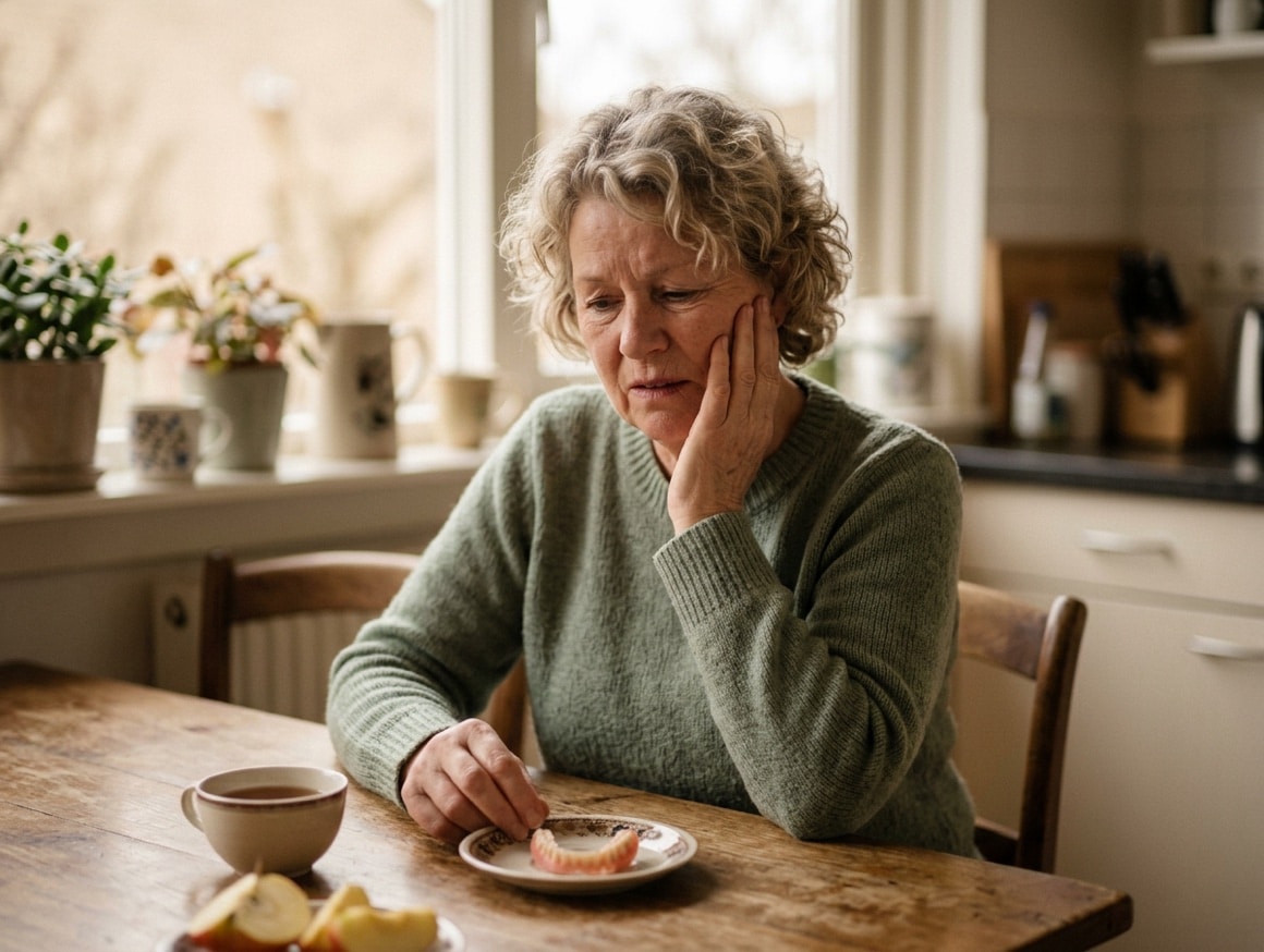 Herkenbare situatie vóór een directe plaatsing van implantaten